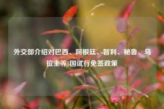 外交部介绍对巴西、阿根廷、智利、秘鲁、乌拉圭等5国试行免签政策