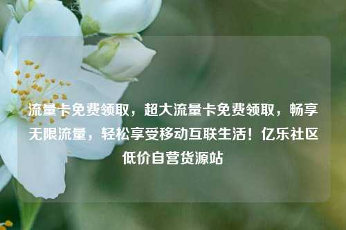 流量卡免费领取，超大流量卡免费领取，畅享无限流量	，轻松享受移动互联生活！亿乐社区低价自营货源站  第1张