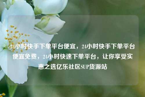 24小时快手下单平台便宜，24小时快手下单平台便宜免费，24小时快速下单平台	，让你享受实惠之选亿乐社区SUP货源站  第1张